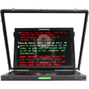 IKAN PT419W-PTZ Professional 19 in. High Bright PTZ Teleprompter w/ Widescreen Tally SDI Monitor - IKAPT419WPTZ