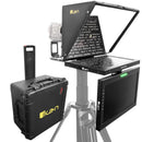 IKAN PT419W-TM-TK Professional 19 in. High Bright Teleprompter w/ Widescreen Tally SDI Monitor, Talent Monitor & Travel Kit - IKAPT419WTMTK