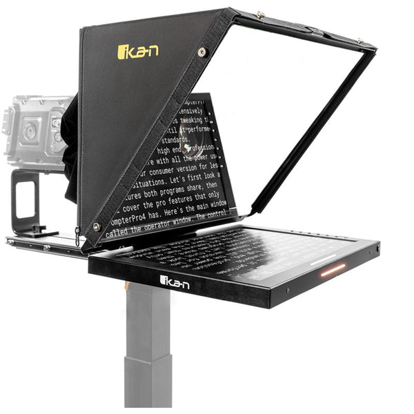 IKAN PT419W Professional 19 in. High Bright Beam Splitter Teleprompter - IKAPT419W