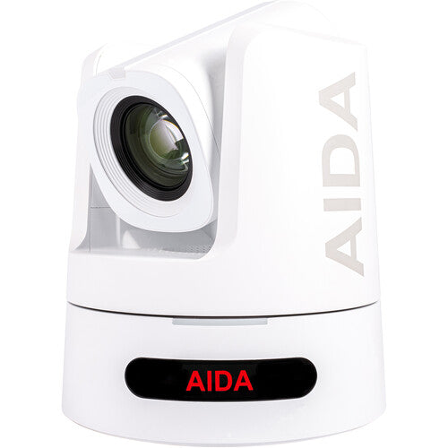 AIDA PTZ4K12G-FNDI-X30W 4K NDI|HX3, 12G-SDI SFP+ Auto-Tracking Broadcast/Conference PTZ Camera with 30x Optical Zoom (White) (SPECIAL OFFER)