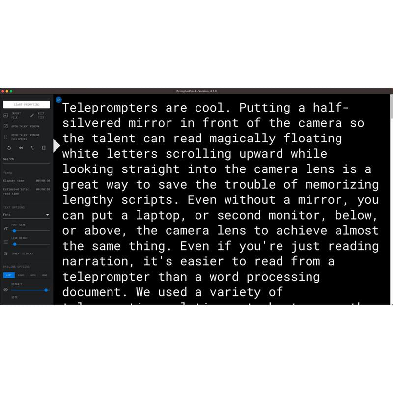 IKAN PrompterPro4 Teleprompting Software for PC & Mac (Physical Disc Version) - IKAPROMPTERPRO4