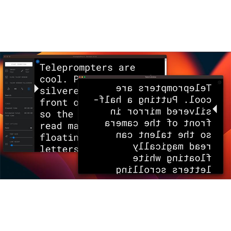 IKAN PrompterPro4 Teleprompting Software for PC & Mac (Physical Disc Version) - IKAPROMPTERPRO4
