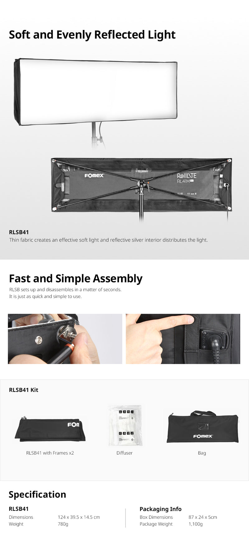 Fomex RLSB-41 Softbox for RL41 RollLite