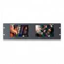 Lilliput RM7026-12G Dual 7 inch 3RU Rackmount Monitor with 12G-SDI /HDMI 2.0