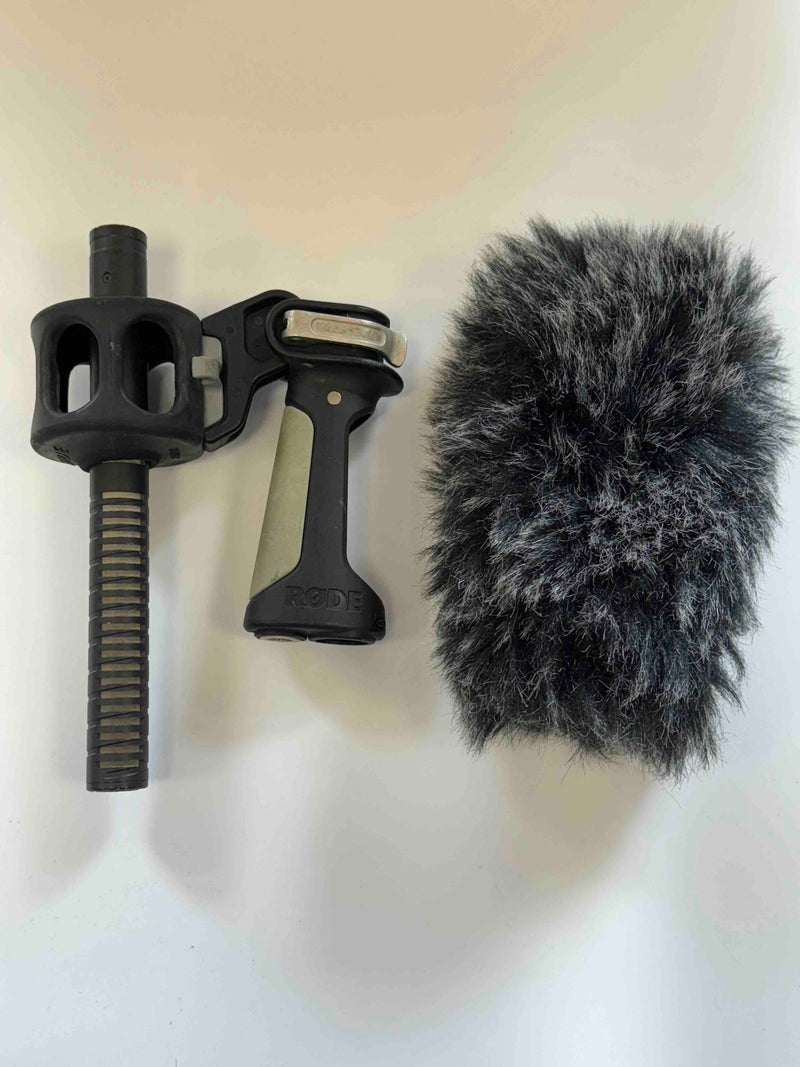 USED Rode NTG-I Microphone w/ Pistol Grip Furry Windshield and 3-pin XLR Cable