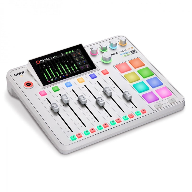 RODE RodeCaster Pro II White Integrated Audio Production Studio