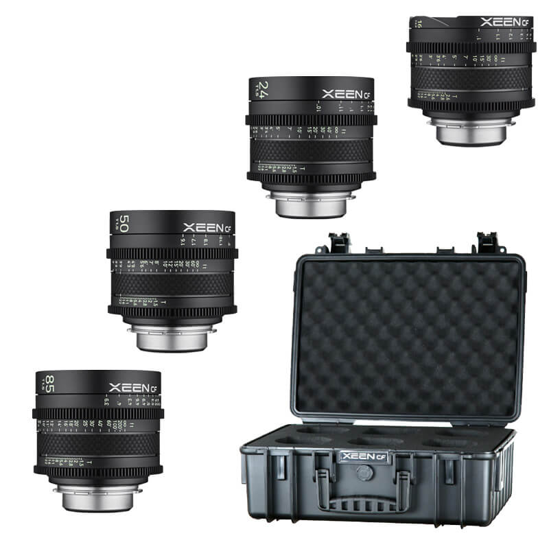 XEEN CF 4x CINEMA LENS KIT 16/24/50/85mm Full Frame EF Mount