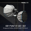 Nanlite Octagonal Softbox 60cm with FM Mount - SB-FMM-O-60