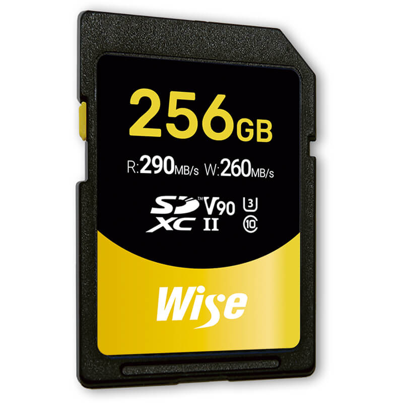 Wise SD-N256 256GB SDXC UHS-II V90 Memory Card