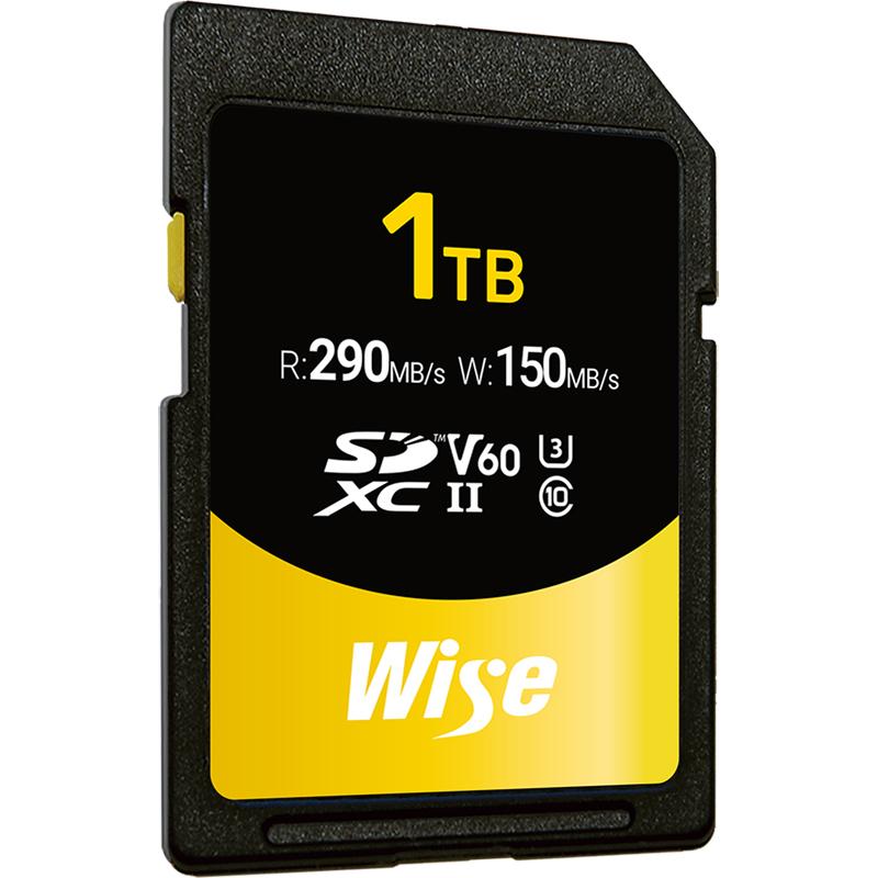 WISE Advanced SD-S1024 1TB V60 SDXC UHS-II Memory Card - WISESDS1024