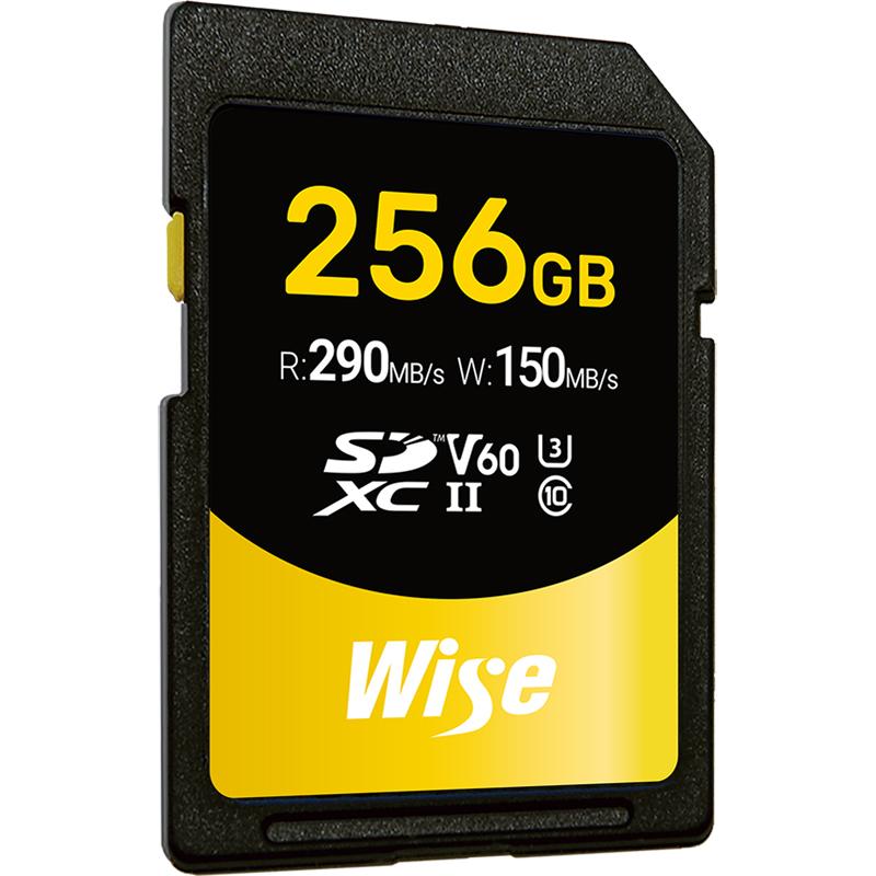 WISE Advanced SD-S256 256GB V60 SDXC UHS-II Memory Card - WISESDS256