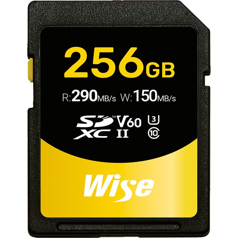 WISE Advanced SD-S256 256GB V60 SDXC UHS-II Memory Card - WISESDS256