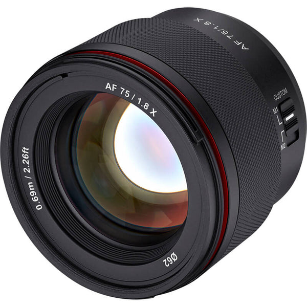 Samyang AF 75mm F1.8 X Fuji Mount Lens (OFFER PRICE VALID UNTIL 31st AUG)