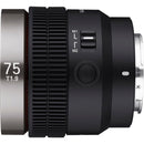 Samyang V-AF 75mm T1.9 FE Full Frame Autofocus Sony FE Mount Lens