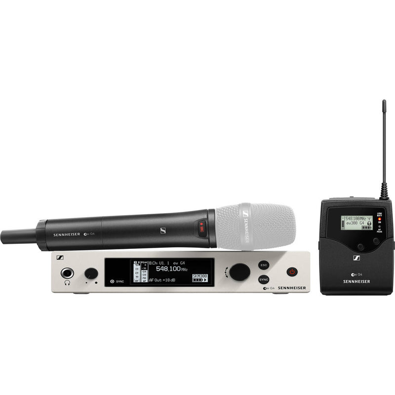 Sennheiser ew 300 G4-BASE COMBO-GBW Wireless Handheld Bodypack Combo Set, No Mics - 509974