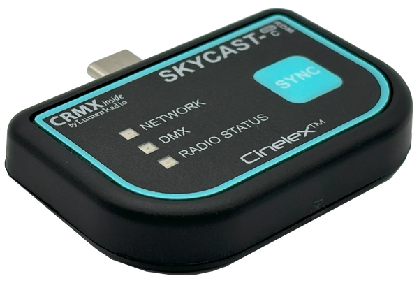 Cinelex SKYCAST-C-RDM USB-C to CRMX Wireless DMX Transmitter