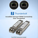 Sonnet Twin25G T5 Thunderbolt 5 Ethernet Adapter - SONTWIN25GT5