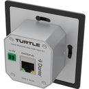 Turtle AV Dante Bluetooth Wallplate with Networked API Control - TAV-BTWPEU-BLACK