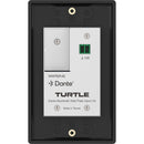 Turtle AV Dante Bluetooth Wallplate with Networked API Control - TAV-BTWPUS-BLACK