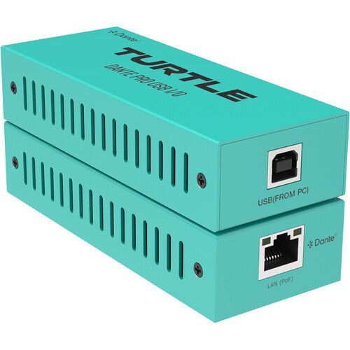 Turtle AV Dante Pro Dual Channel USB-C I/O Adapter - TAV-D2USB-PRO