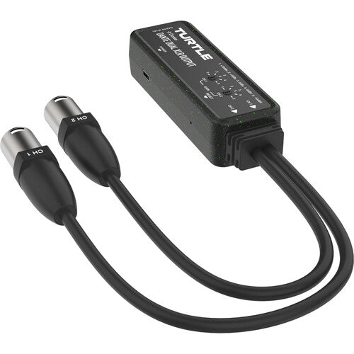 Turtle AV Dante Dual Channel Dante to Analog XLR Adapter - TAV-D2XDE