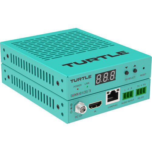 Turtle AV DARWIN HD H.265 TX; HDMI 1080p60 4:4:4 AV over IP Transmitter - TAV-DARWINHD-TX