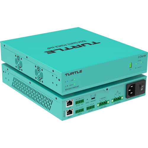 Turtle AV Dante Network Power Amplifier. 150W Class D Amplifier - TAV-DPA150D