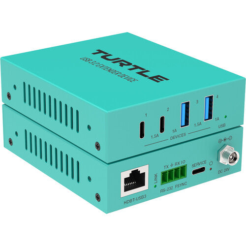 Turtle AV 100m USB 3.2 5Gbps Extender Kit over CAT. Includes Host & Device Extenders - TAV-USBEXTKIT1