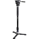 LIBEC TH-M KIT Pro Video Monopod for Free-Stand Operations with Carrying Bag & TH-X Head