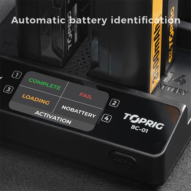 Accsoon TopRig 100W 4-Channel NP-F Battery Charger