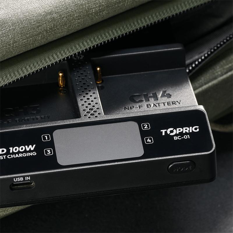 Accsoon TopRig 100W 4-Channel NP-F Battery Charger