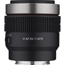 Samyang V-AF 20mm T1.9 FE Full Frame Autofocus Sony FE Mount Lens
