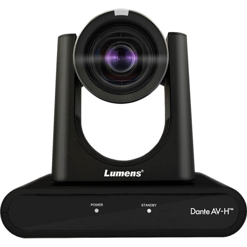 Lumens VC-TR60 4K Dante AV-H AI Auto-Tracking Camera Black 3D Broadcast