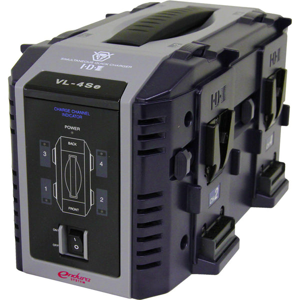 IDX VL-4Se 4-Channel ENDURA Fully Simultaneous Lithium-ion V-Mount Battery Charger