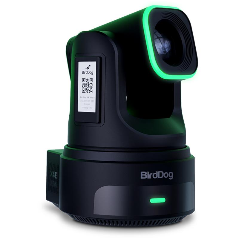 BirdDog X4E Ultra 4K60 PTZ Camera featuring NDI HX3 3G-SDI HDMI e-ink label and HALO Tally - BDX4EUB