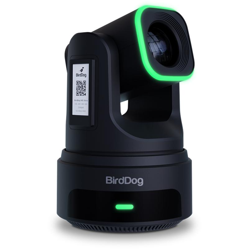BirdDog X4E Ultra 4K60 PTZ Camera featuring NDI HX3 3G-SDI HDMI e-ink label and HALO Tally - BDX4EUB