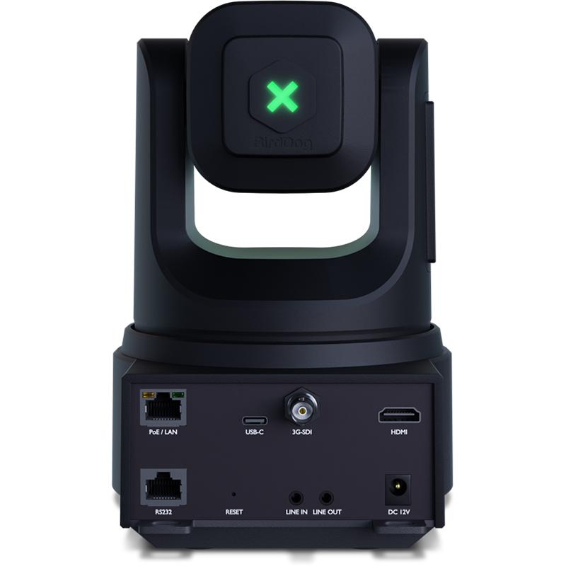 BirdDog X4E Ultra 4K60 PTZ Camera featuring NDI HX3 3G-SDI HDMI e-ink label and HALO Tally - BDX4EUB