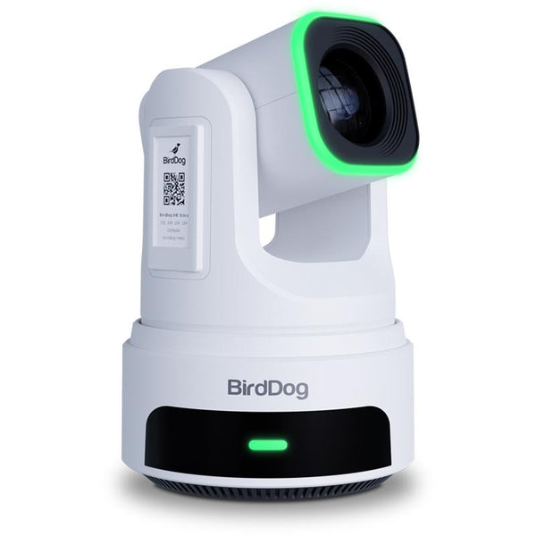 BirdDog X4E Ultra 4K60 PTZ Camera featuring NDI HX3 3G-SDI HDMI e-ink label and HALO Tally - BDX4EUW