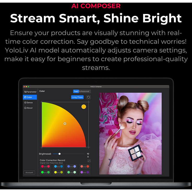 YoloCam S7 4K60 MFT Streaming Camera with Interchangeable Lens & Instantaneous Autofocus - YOLOCAMS7