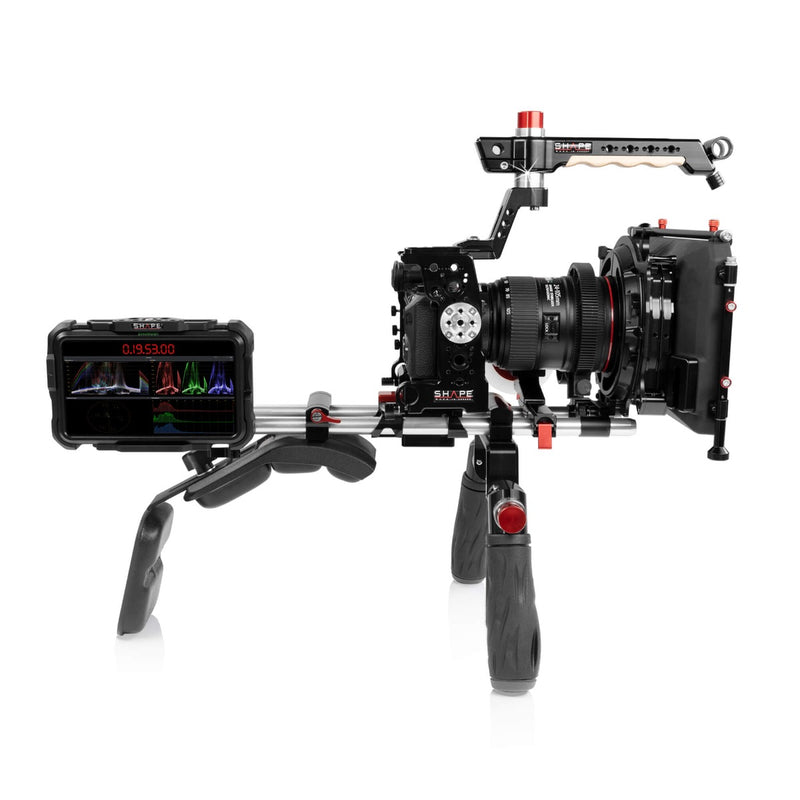 Shape OBIROD Cage for Atomos Shinobe Monitor with 15mm LWS Swivel Rod Clamp - SH-OBIROD
