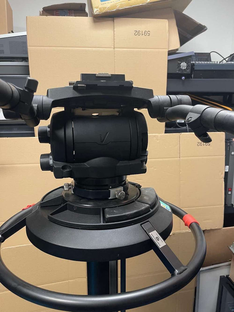 USED Vinten Osprey Elite Two-Stage Studio Pedestal with Vinten Vector 430 Tripod Head in VGC