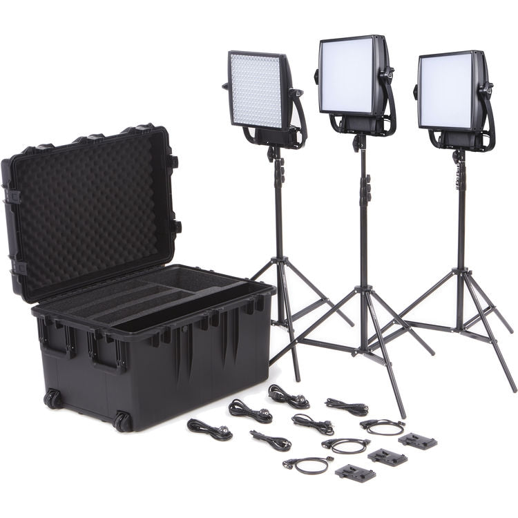 Litepanels Astra 6X Bi-Colour LED Panel Traveler Trio V-Mount Kit - 935-3202