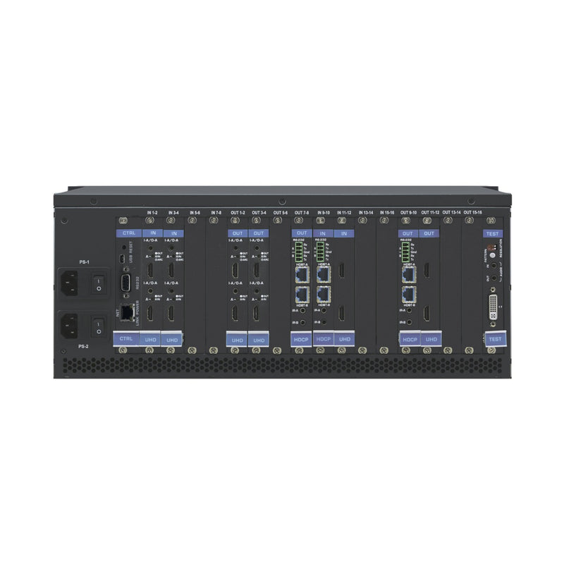 Kramer Electronics VS-1616DN-EM 2x2 to 16x16 Modular 4K60 4:2:0 Multi-Format Managed Digital Matrix Switcher