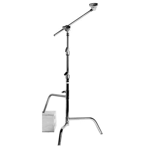 Matthews 756020 20-inch C-Stand w/ Sliding Leg w/ Grip Head and Arm Chrome - MD-756020 3D Broadcast