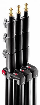 Manfrotto 3 Pack Master Lighting Stand Aluminium Air Cushioned Black - 1004BAC-3