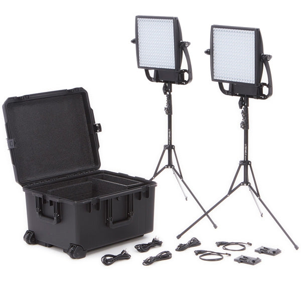 Litepanels Astra 6X Bi-Colour LED Panel + Astra Soft Bi-Colour LED Panel Traveler Duo V-Mount Kit - 935-3213