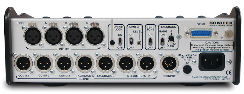 Sonifex CM-CU21 Commentator Unit 2 Commentator & 1 Guest Positions