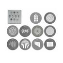 NANLITE AS-GB-FMM-SET1 FM Mount Projection Attachment GOBO Set 1 (10pcs in one set)