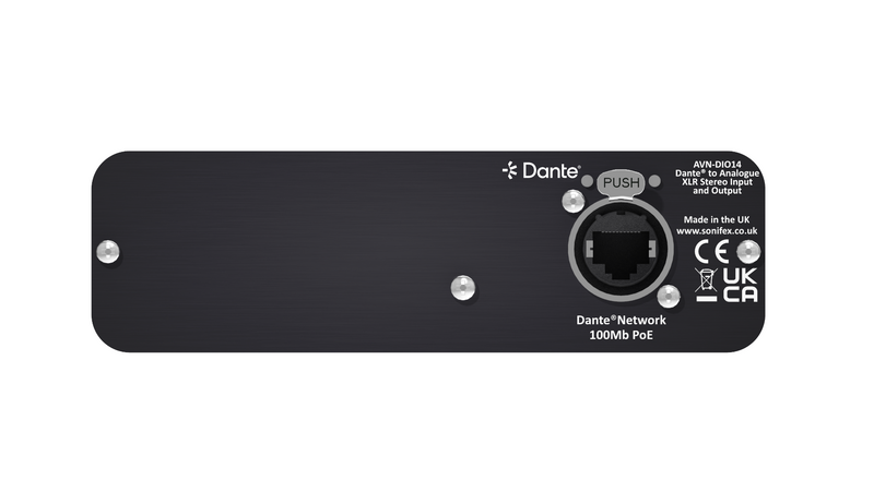 Sonifex AVN-DIO14 Dante to XLR Analogue Stereo Input & Stereo Output