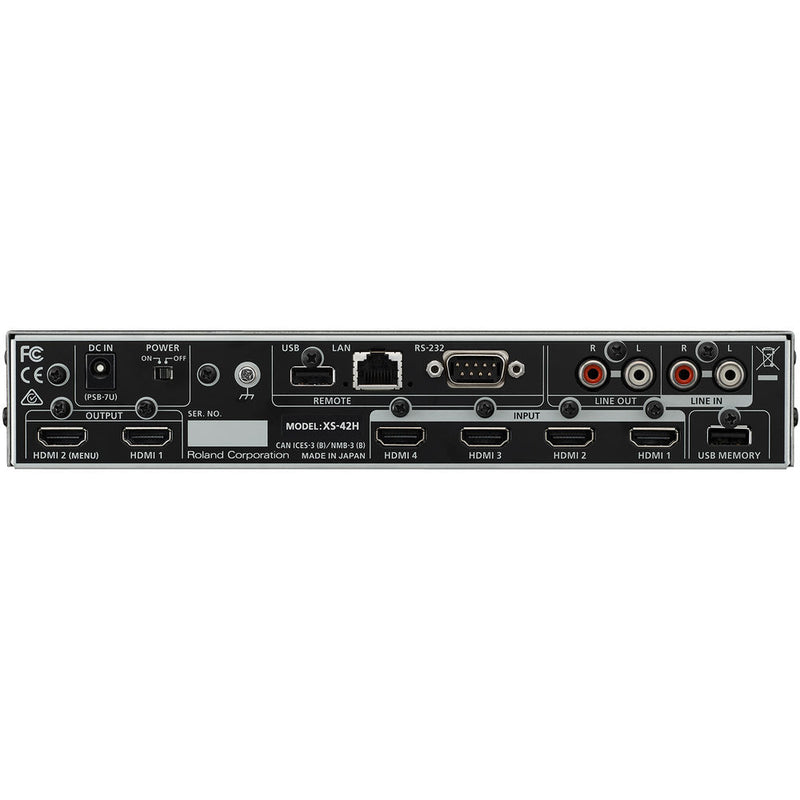 Roland XS-42H 4-in x 2-out AV Matrix Switcher - RROLXS42H